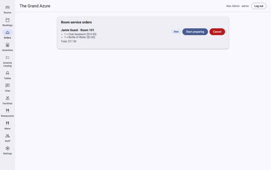 Team console orders